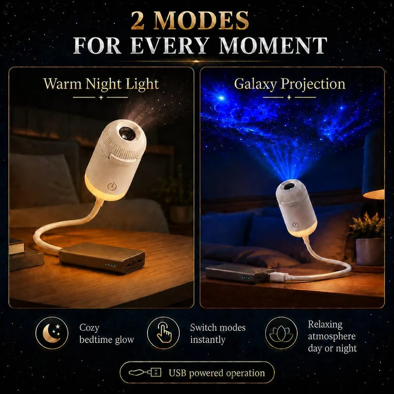 Starry Sky Projector Night Light | Portable Mini USB Lamp|Mood Lighting