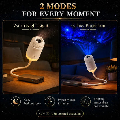 Starry Sky Projector Night Light | Portable Mini USB Lamp|Mood Lighting